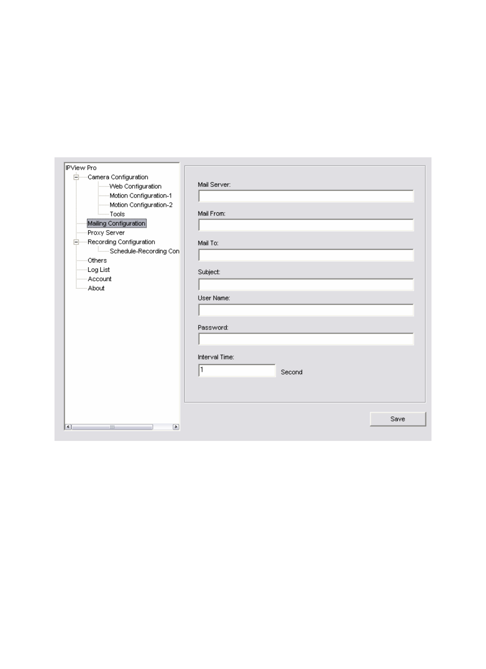 Mailing configuration | SMC Networks EZ-Connect SMCWIPCAM-G User Manual | Page 89 / 122