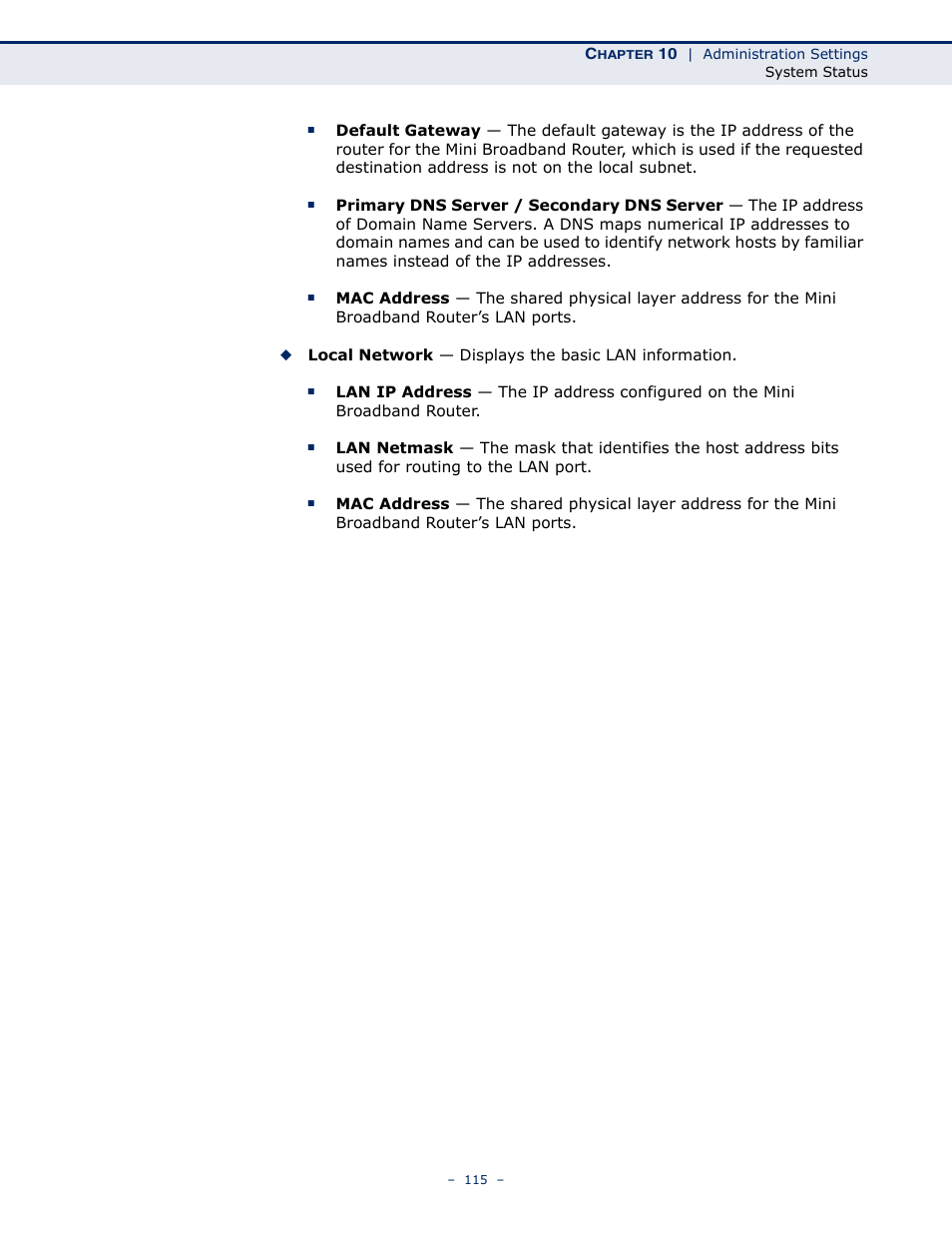 SMC Networks SMCWBR11S-N User Manual | Page 115 / 137