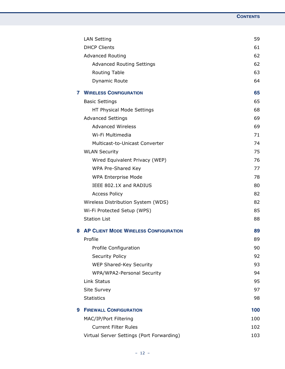 SMC Networks SMCWBR11S-N User Manual | Page 12 / 137