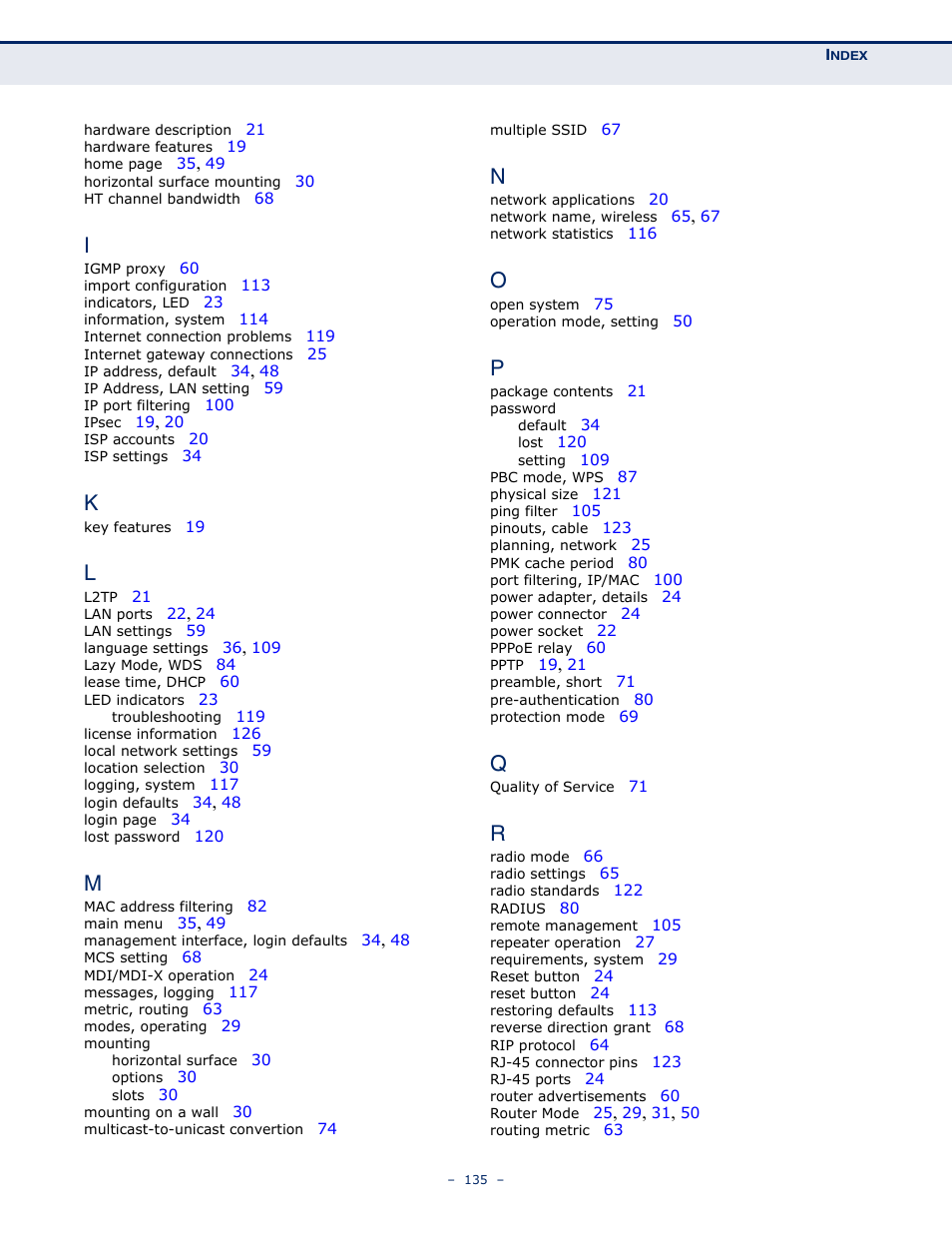 SMC Networks SMCWBR11S-N User Manual | Page 135 / 137