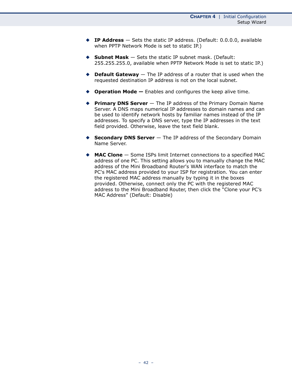 SMC Networks SMCWBR11S-N User Manual | Page 42 / 137