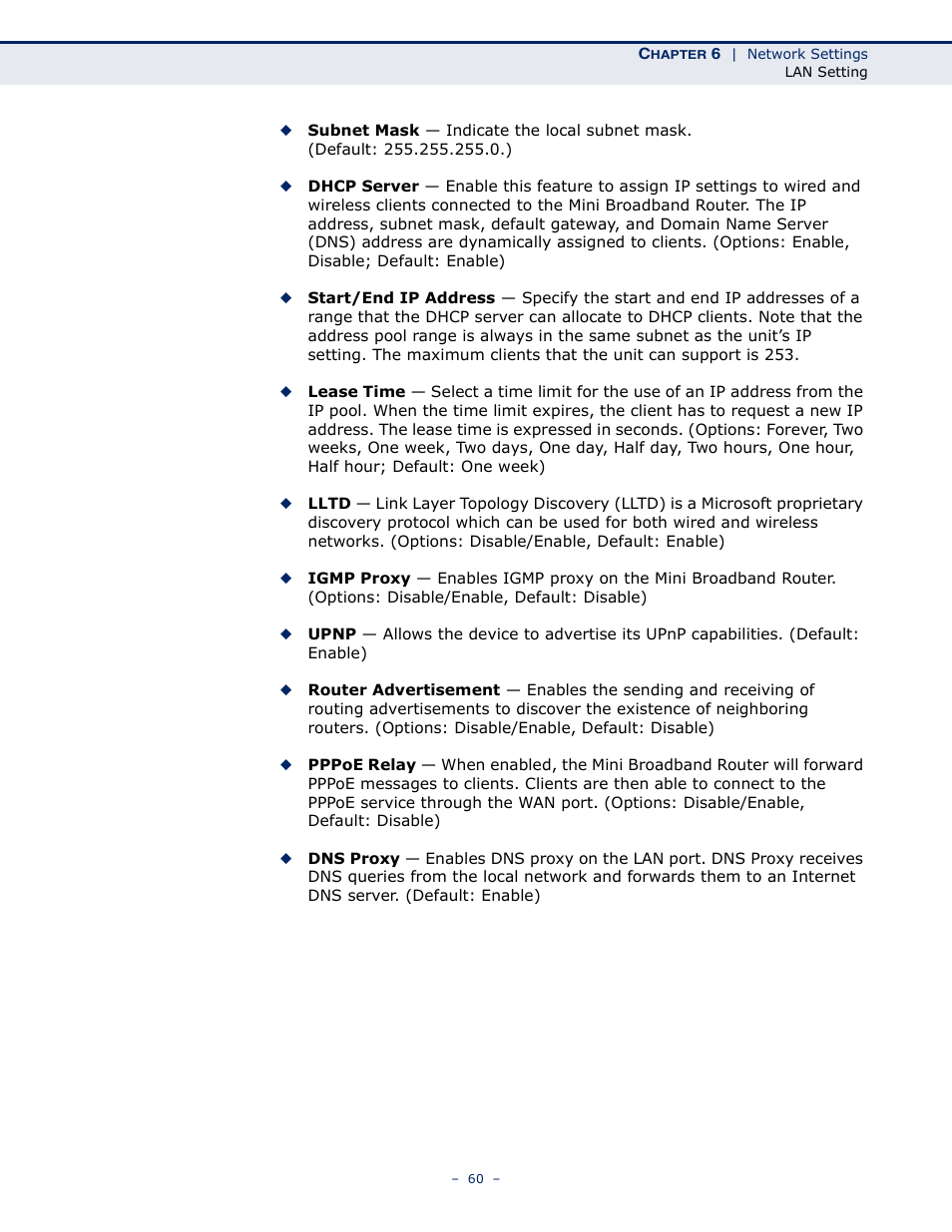 SMC Networks SMCWBR11S-N User Manual | Page 60 / 137