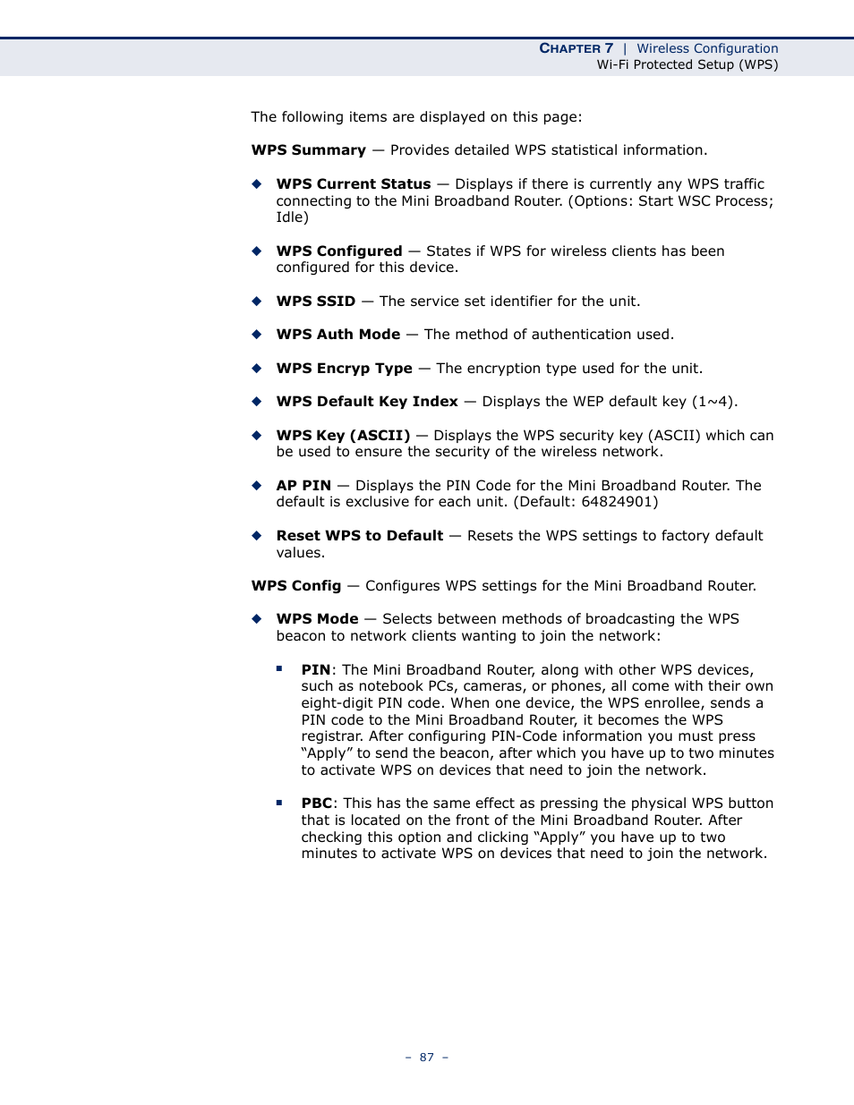 SMC Networks SMCWBR11S-N User Manual | Page 87 / 137