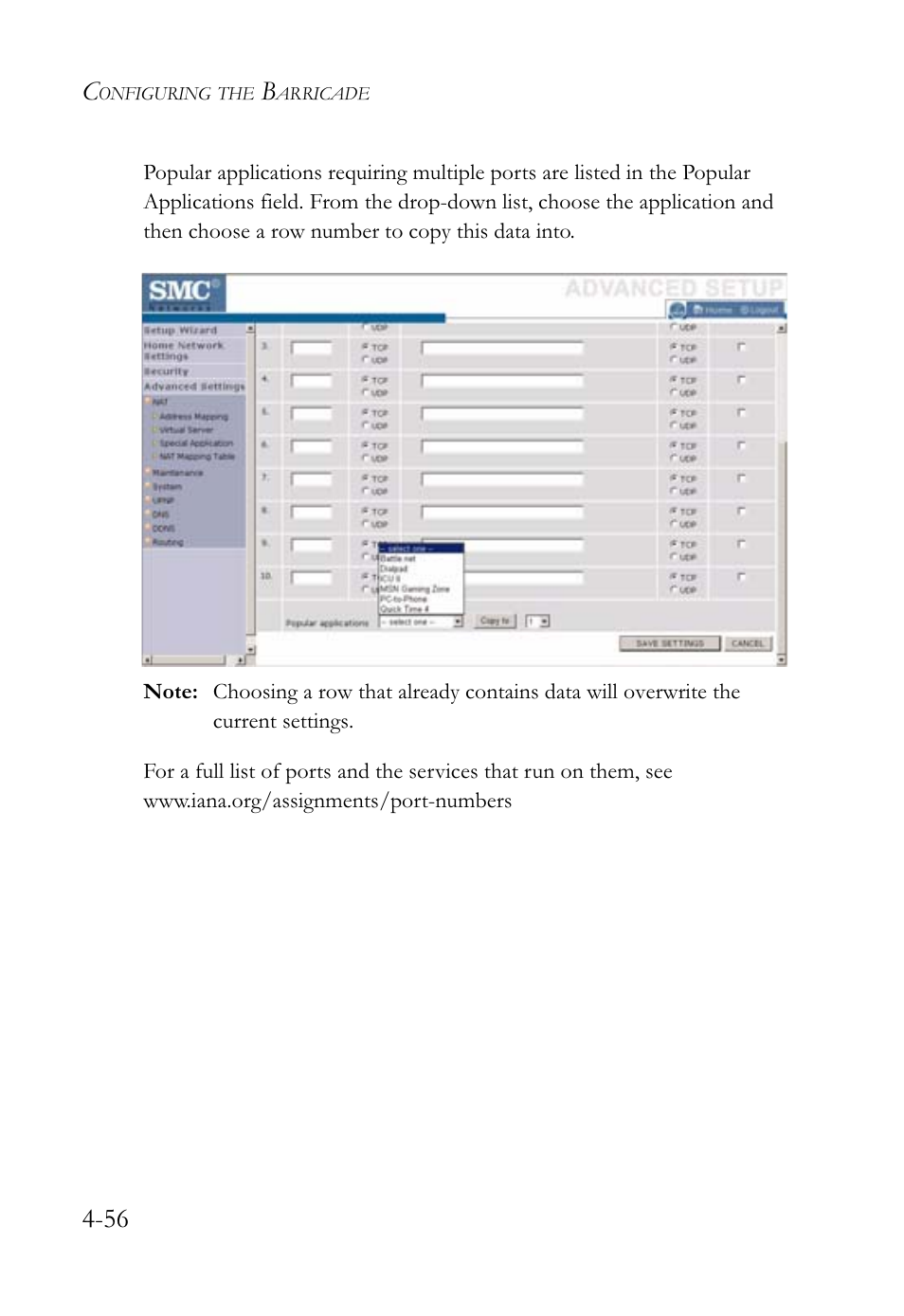 SMC Networks SMCWBR14-G2 User Manual | Page 102 / 132