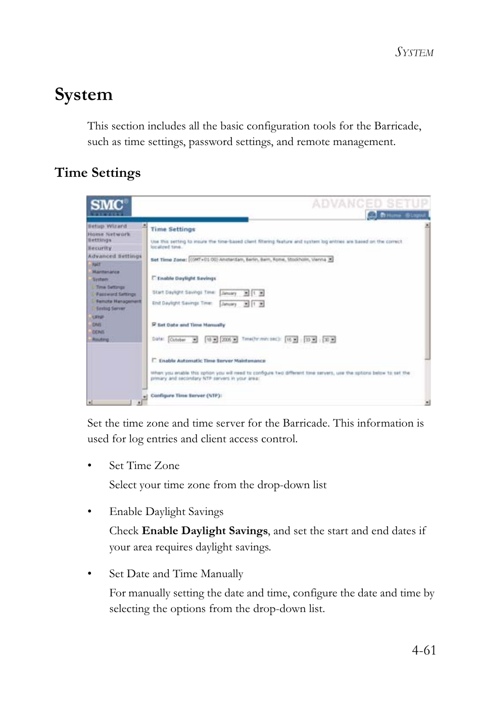 System | SMC Networks SMCWBR14-G2 User Manual | Page 107 / 132