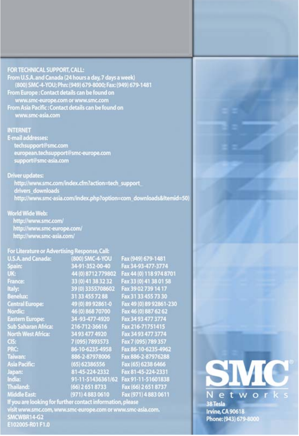 SMC Networks SMCWBR14-G2 User Manual | Page 132 / 132