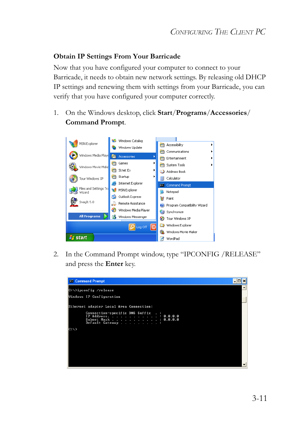 Pc 3-11 | SMC Networks SMCWBR14-G2 User Manual | Page 39 / 132