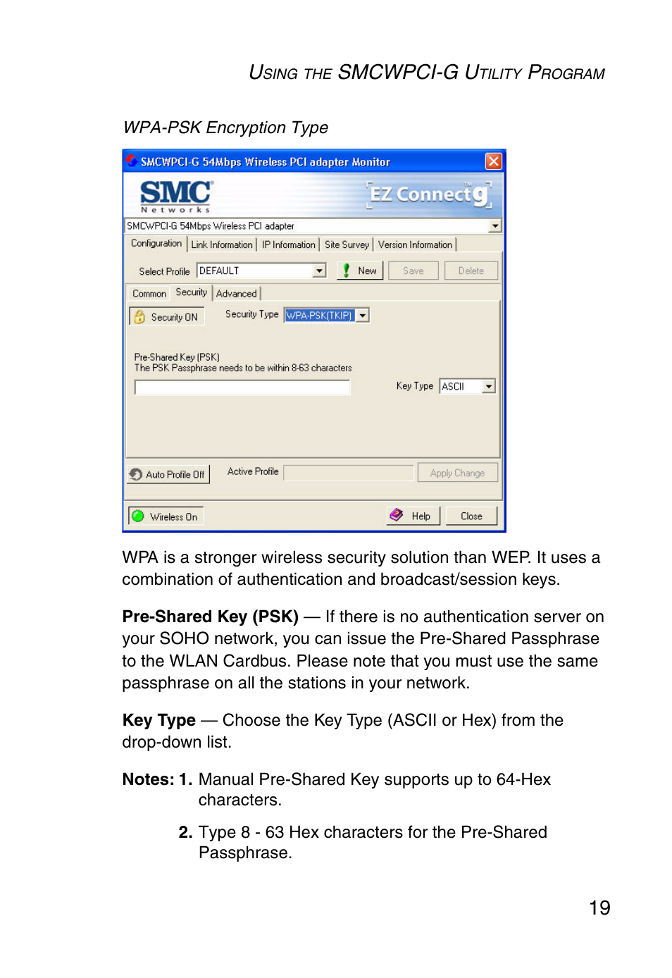 Smcwpci-g u | SMC Networks SMC EZ Connect g SMCWPCI-G User Manual | Page 29 / 50