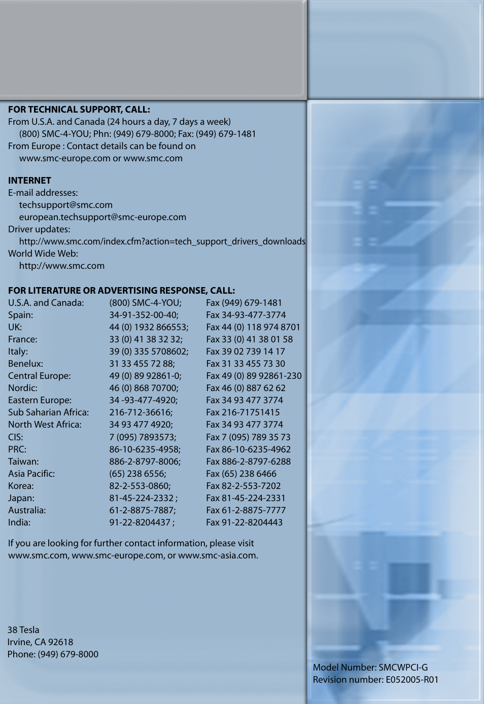 SMC Networks SMC EZ Connect g SMCWPCI-G User Manual | Page 50 / 50