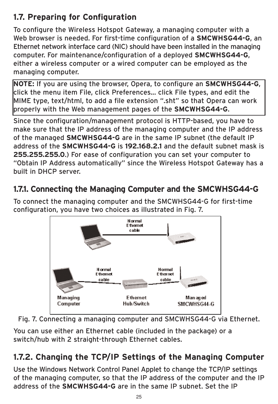 Preparing for configuration | SMC Networks SMCWHSG44-G User Manual | Page 26 / 100