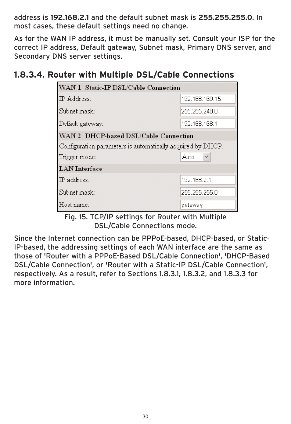 Router with multiple dsl/cable connections | SMC Networks SMCWHSG44-G User Manual | Page 31 / 100