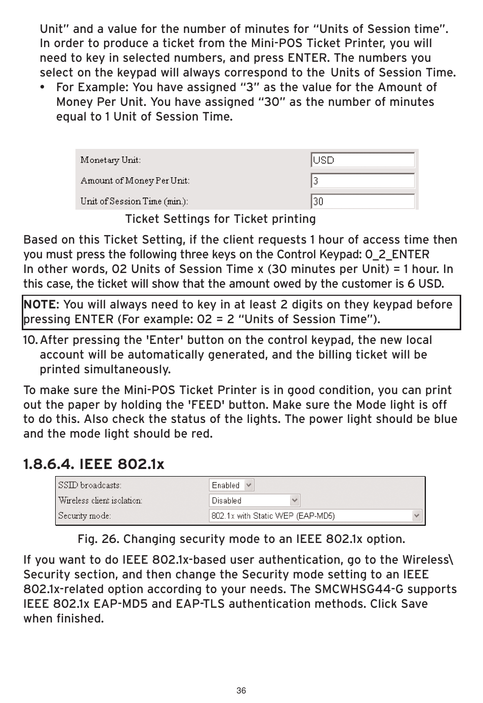 Ieee 802.1x | SMC Networks SMCWHSG44-G User Manual | Page 37 / 100