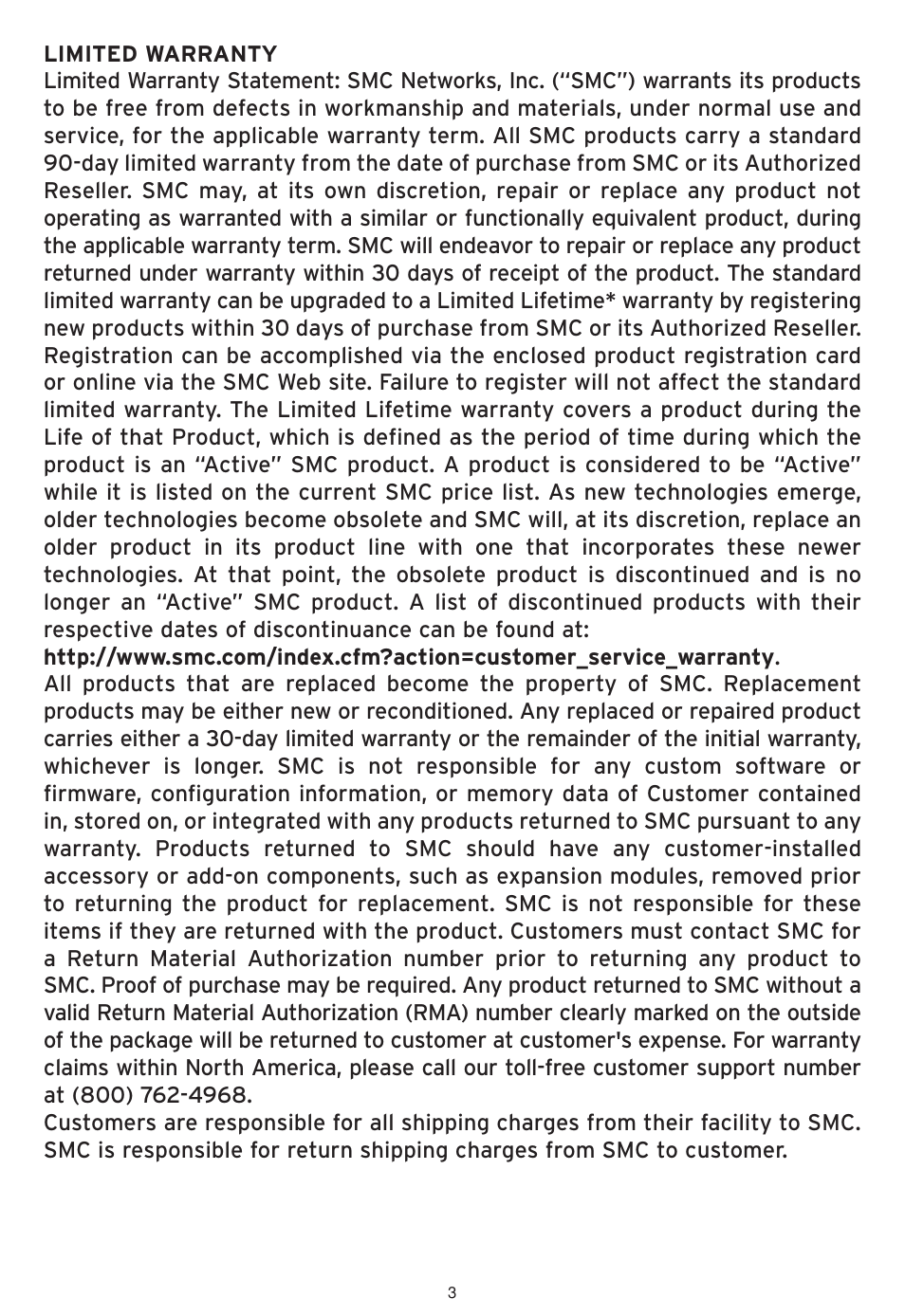 SMC Networks SMCWHSG44-G User Manual | Page 4 / 100