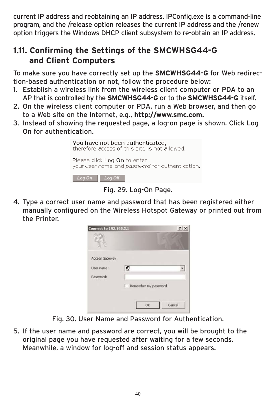 SMC Networks SMCWHSG44-G User Manual | Page 41 / 100