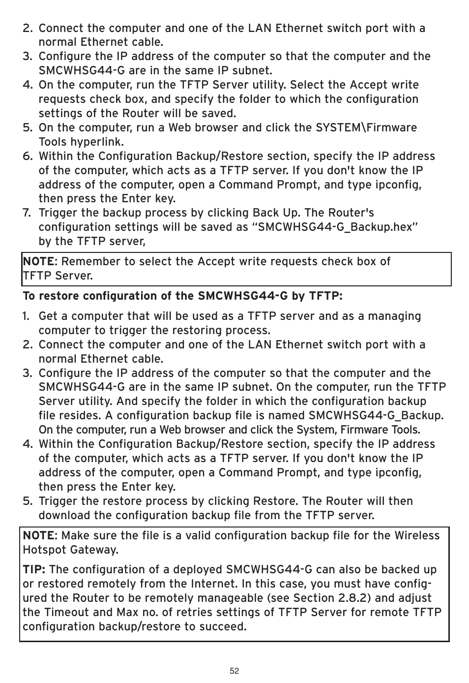 SMC Networks SMCWHSG44-G User Manual | Page 53 / 100