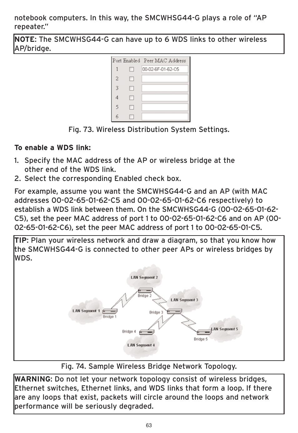 SMC Networks SMCWHSG44-G User Manual | Page 64 / 100