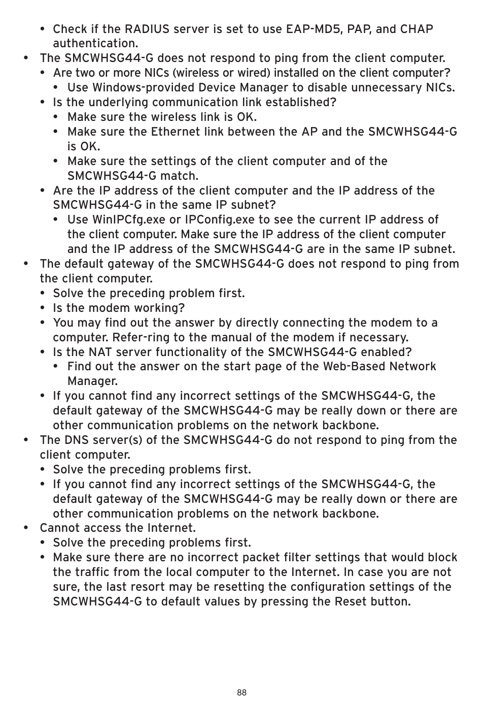 SMC Networks SMCWHSG44-G User Manual | Page 89 / 100