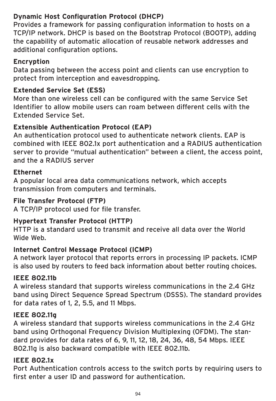 SMC Networks SMCWHSG44-G User Manual | Page 95 / 100