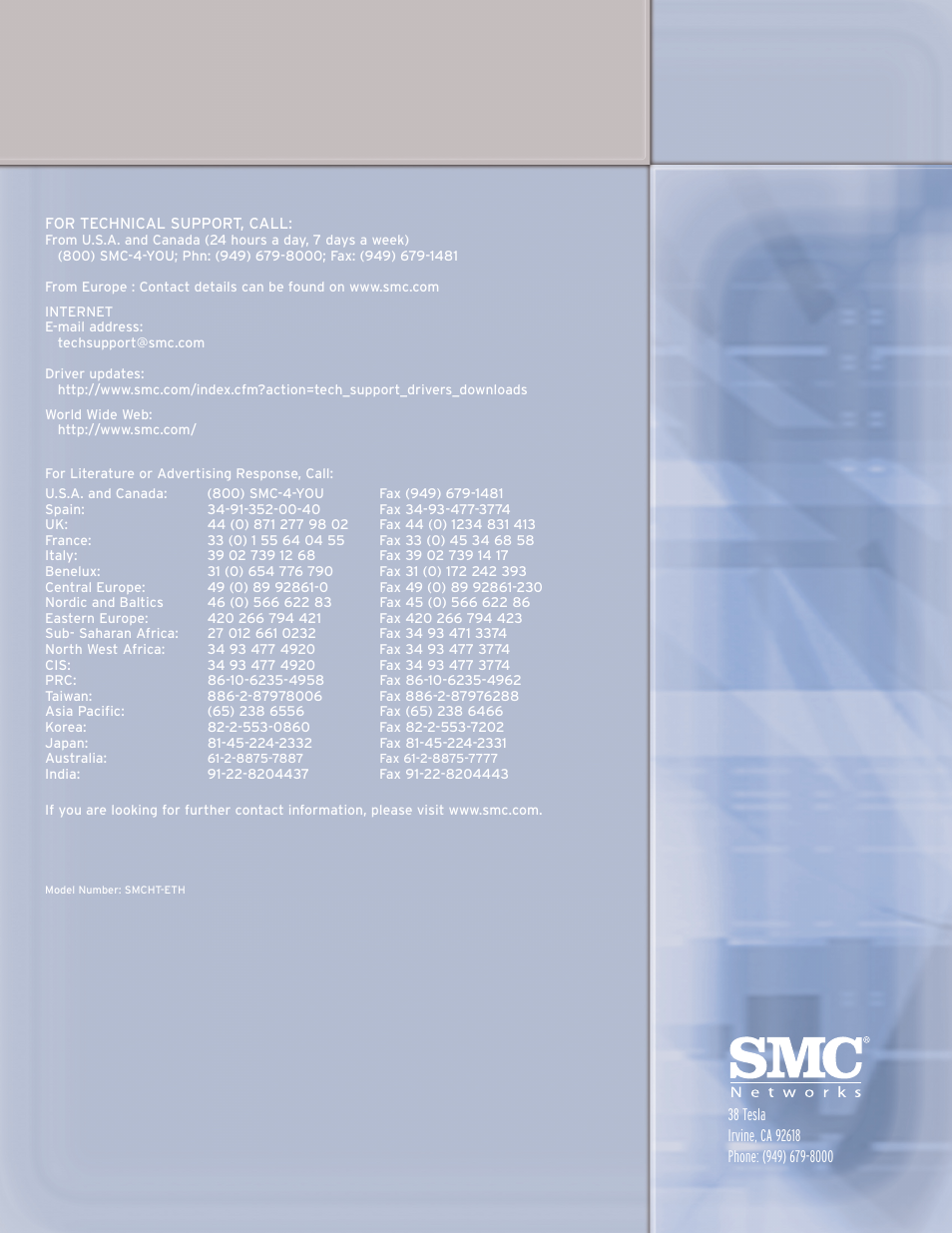 SMC Networks SMC EZ Connect SMCHT-ETH User Manual | Page 21 / 21