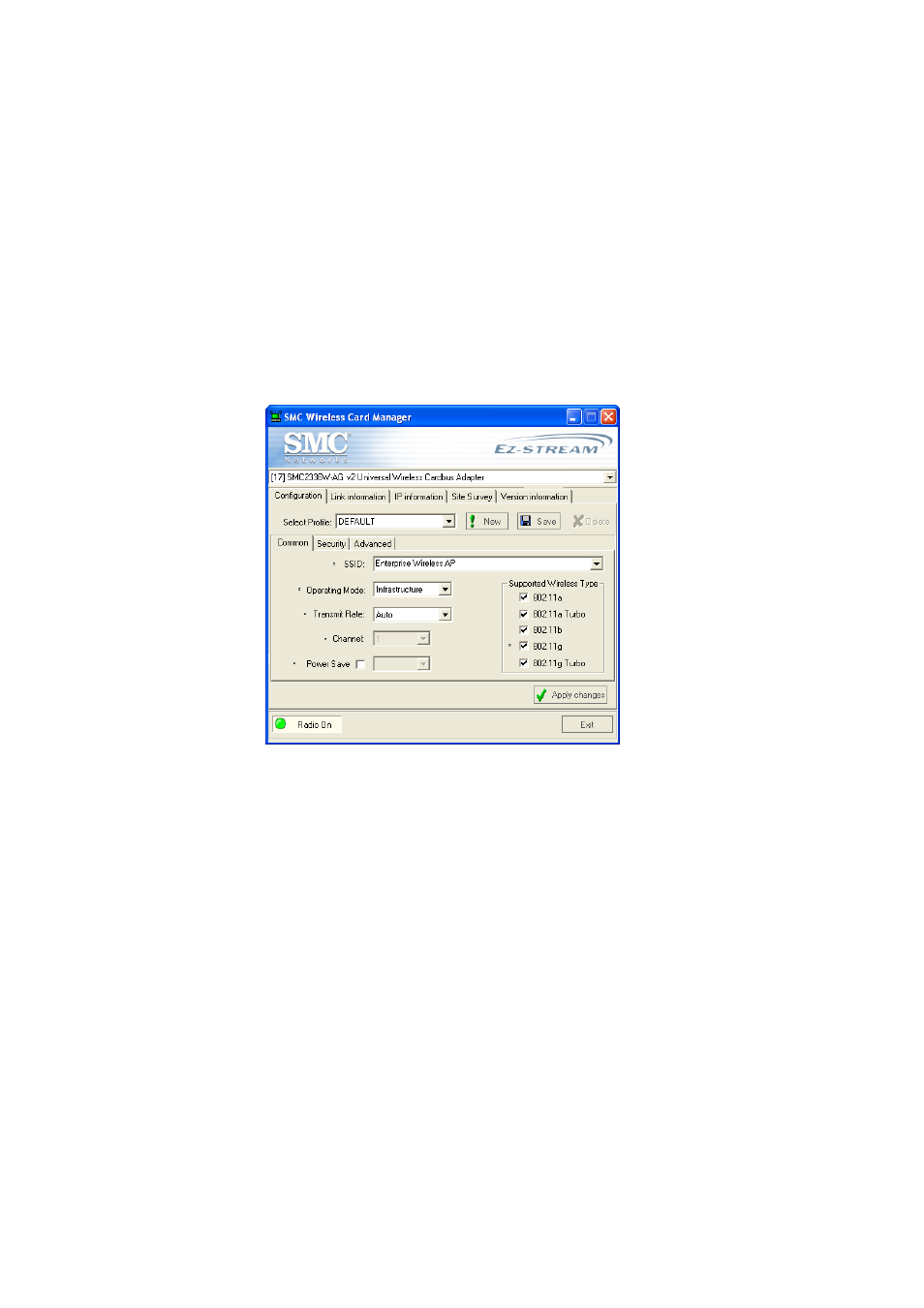 Configuration [configurazione | SMC Networks SMC EZ Connect Universal SMC2336W-AG User Manual | Page 29 / 57