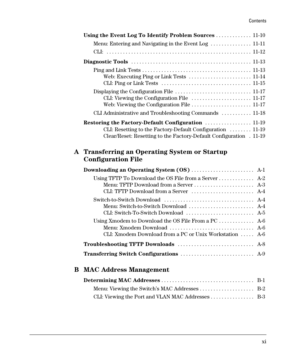 B mac address management | SMC Networks SMC TigerStack II SMC6624M User Manual | Page 15 / 364