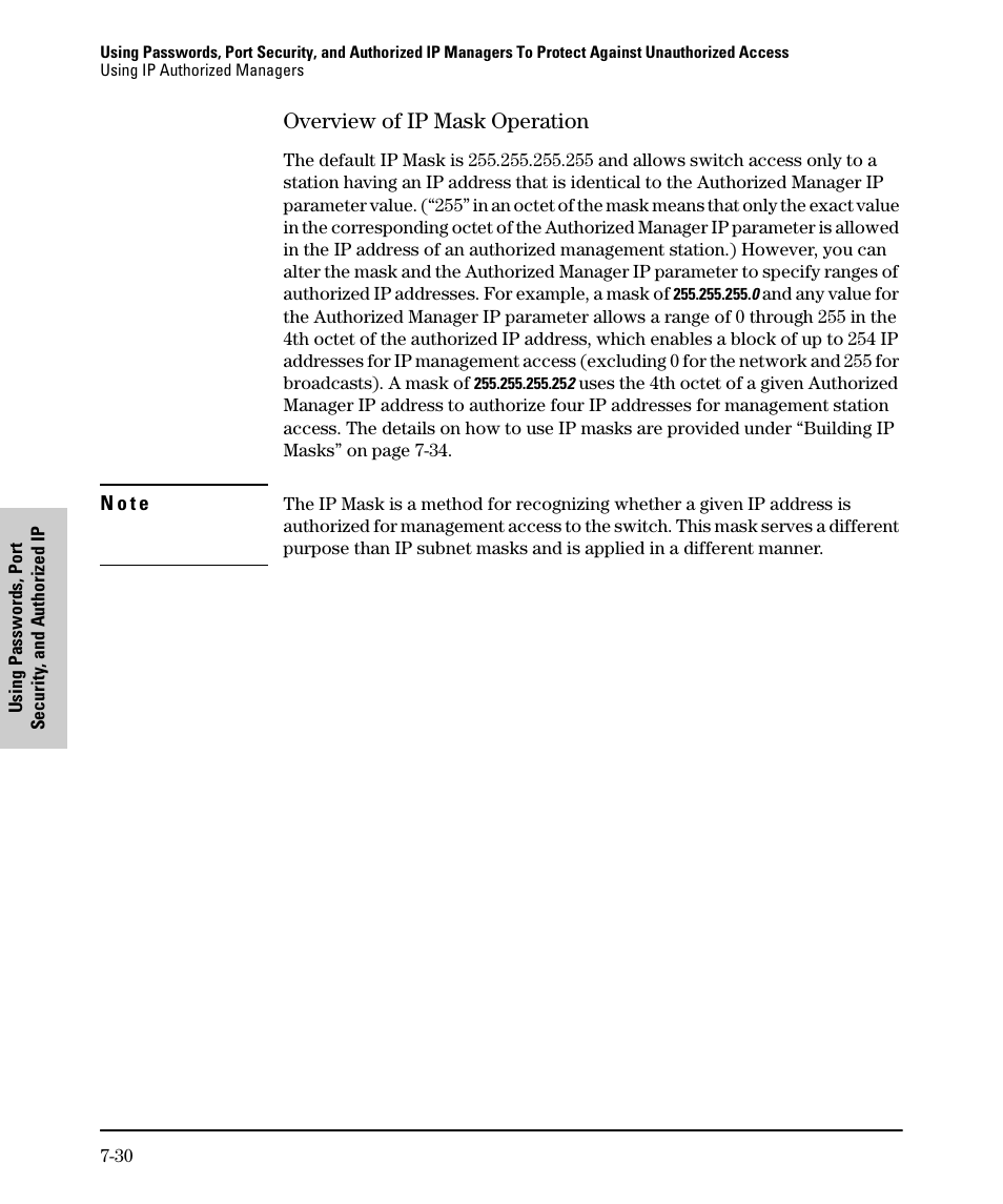 Overview of ip mask operation, Overview of ip mask operation -30 | SMC Networks SMC TigerStack II SMC6624M User Manual | Page 150 / 364