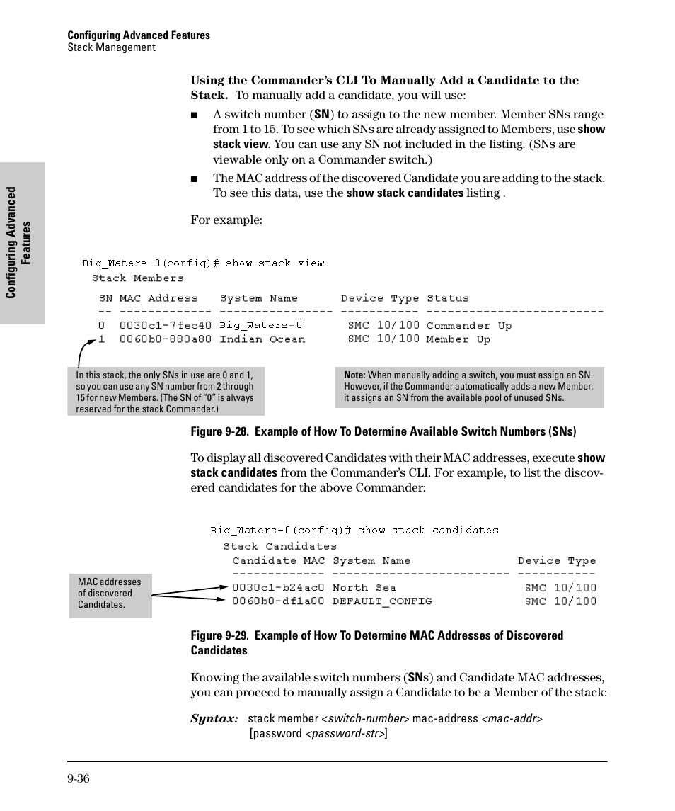 H 9-36 f | SMC Networks SMC TigerStack II SMC6624M User Manual | Page 206 / 364