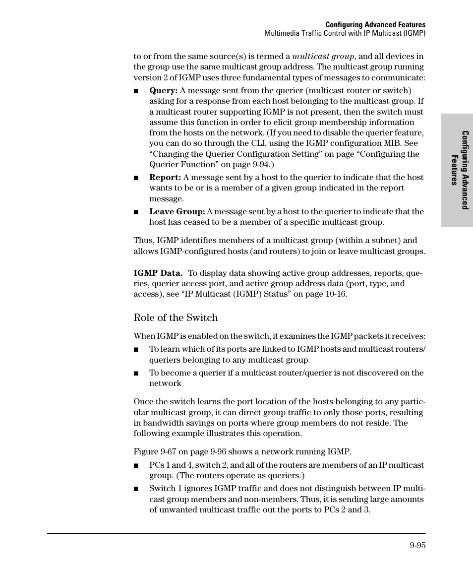Role of the switch, Role of the switch -95 | SMC Networks SMC TigerStack II SMC6624M User Manual | Page 265 / 364