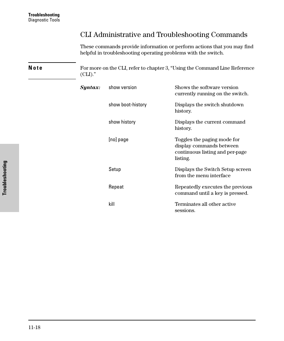 Cli administrative and troubleshooting commands | SMC Networks SMC TigerStack II SMC6624M User Manual | Page 322 / 364