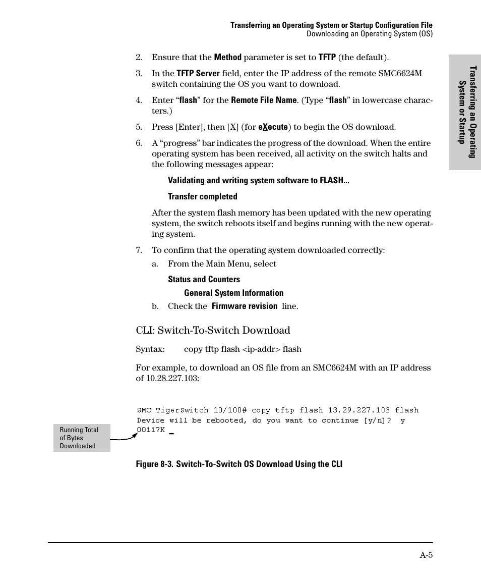 Cli: switch-to-switch download | SMC Networks SMC TigerStack II SMC6624M User Manual | Page 329 / 364