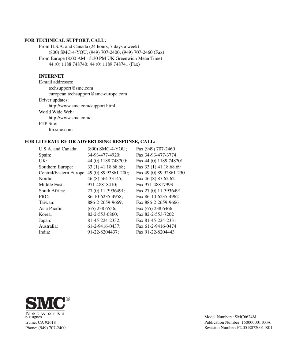 SMC Networks SMC TigerStack II SMC6624M User Manual | Page 364 / 364