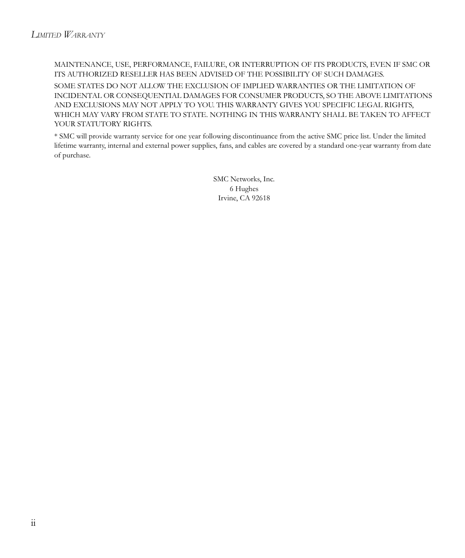 SMC Networks SMC TigerStack II SMC6624M User Manual | Page 6 / 364