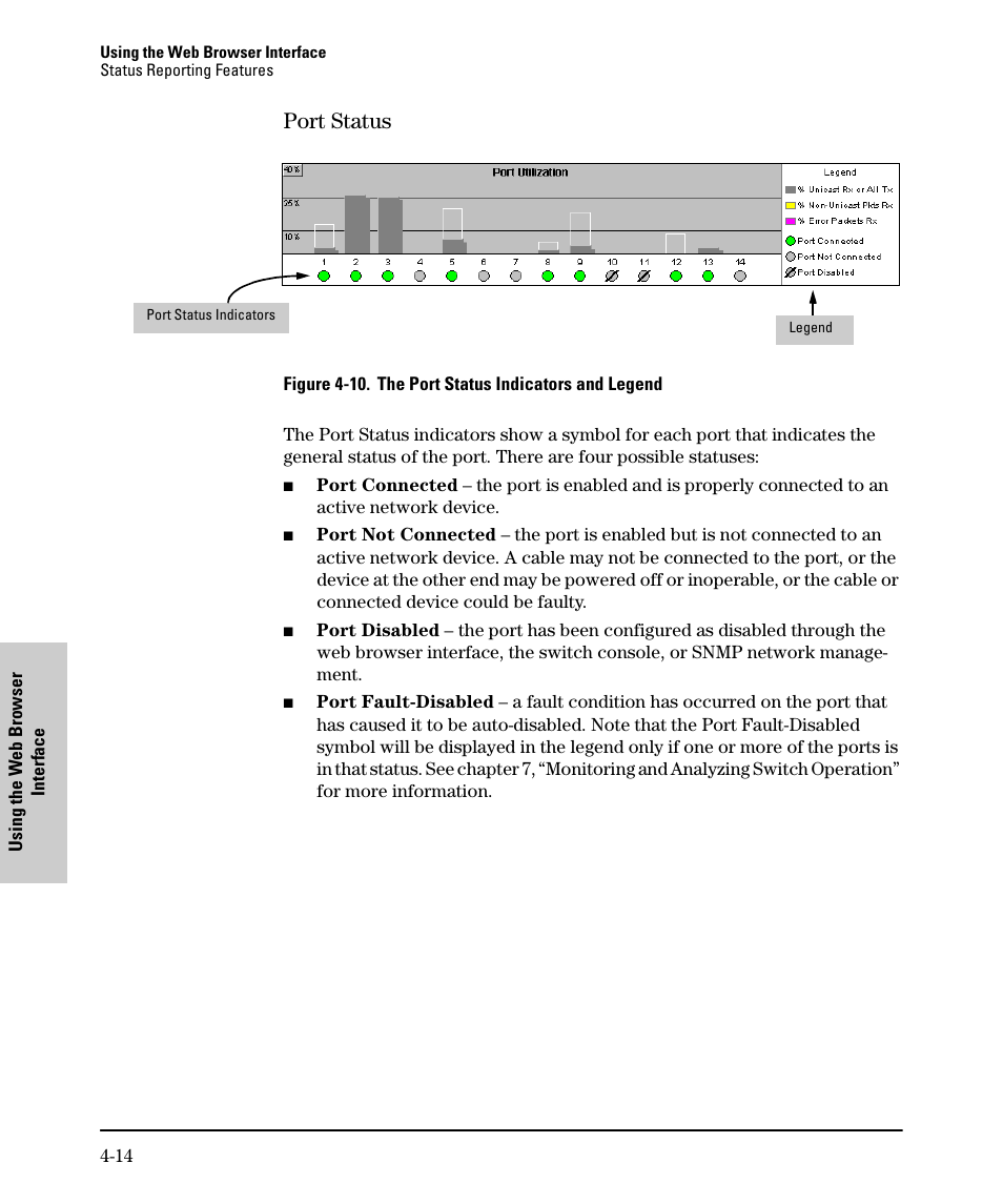 Port status, Port status -14 | SMC Networks SMC TigerStack II SMC6624M User Manual | Page 64 / 364