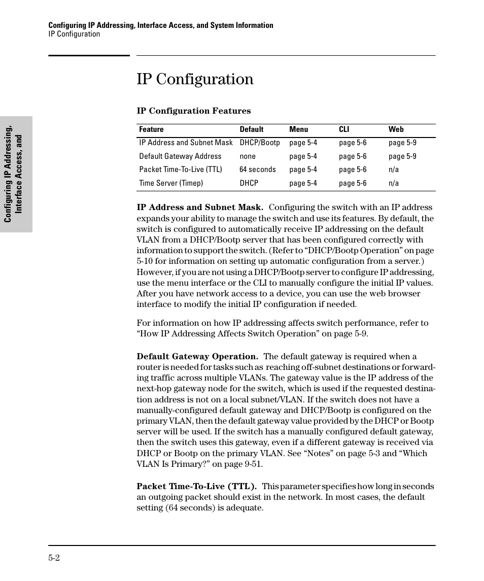 Ip configuration | SMC Networks SMC TigerStack II SMC6624M User Manual | Page 70 / 364