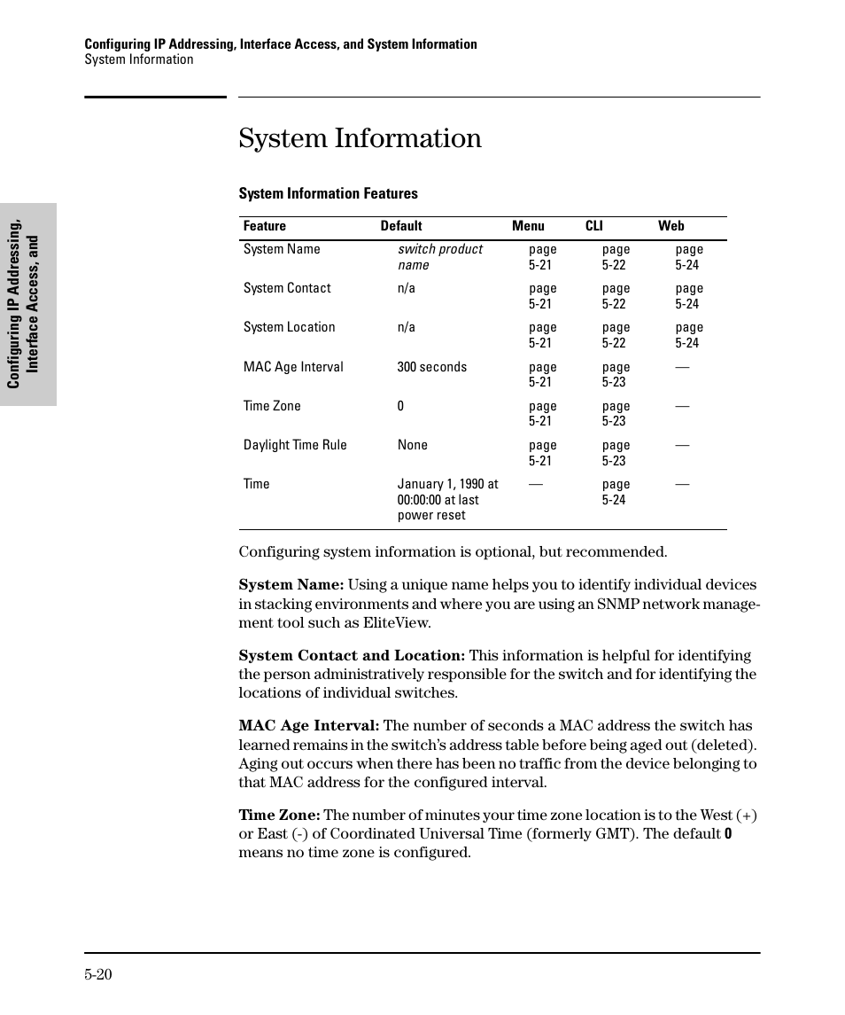 System information | SMC Networks SMC TigerStack II SMC6624M User Manual | Page 88 / 364