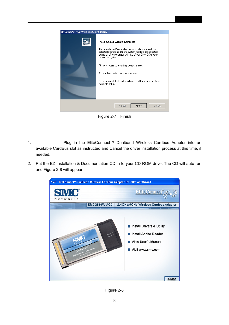 3 installation for windows vista, Installation for windows vista | SMC Networks EliteConnect SMC2536W-AG2 User Manual | Page 22 / 42