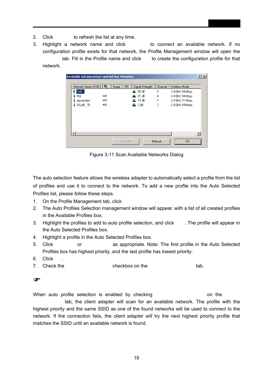 7 auto profile selection management, Auto profile selection management | SMC Networks EliteConnect SMC2536W-AG2 User Manual | Page 33 / 42