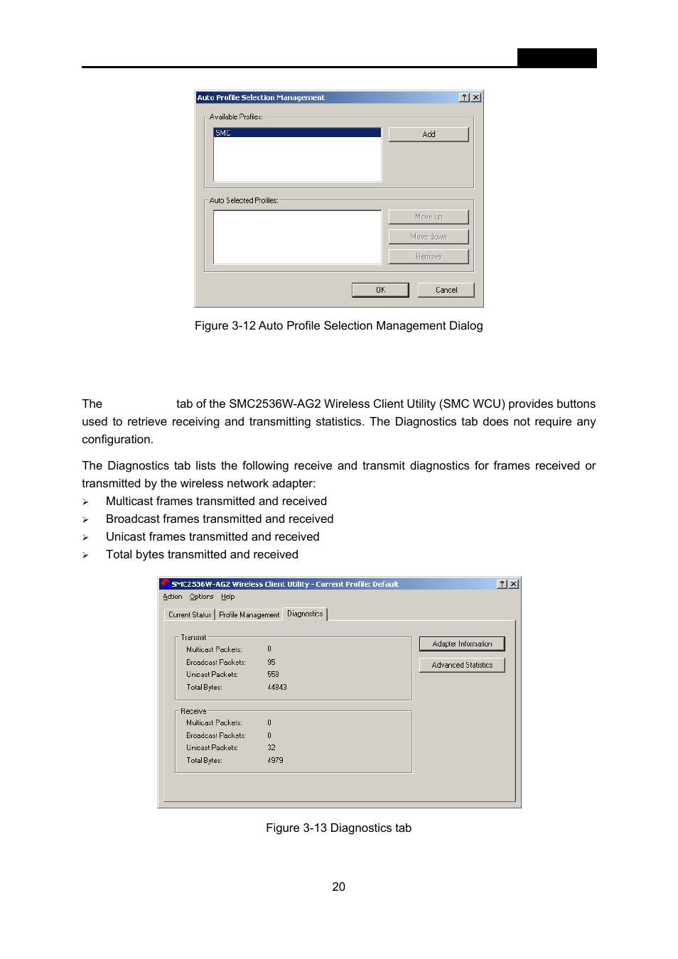 3 diagnostics, Diagnostics | SMC Networks EliteConnect SMC2536W-AG2 User Manual | Page 34 / 42