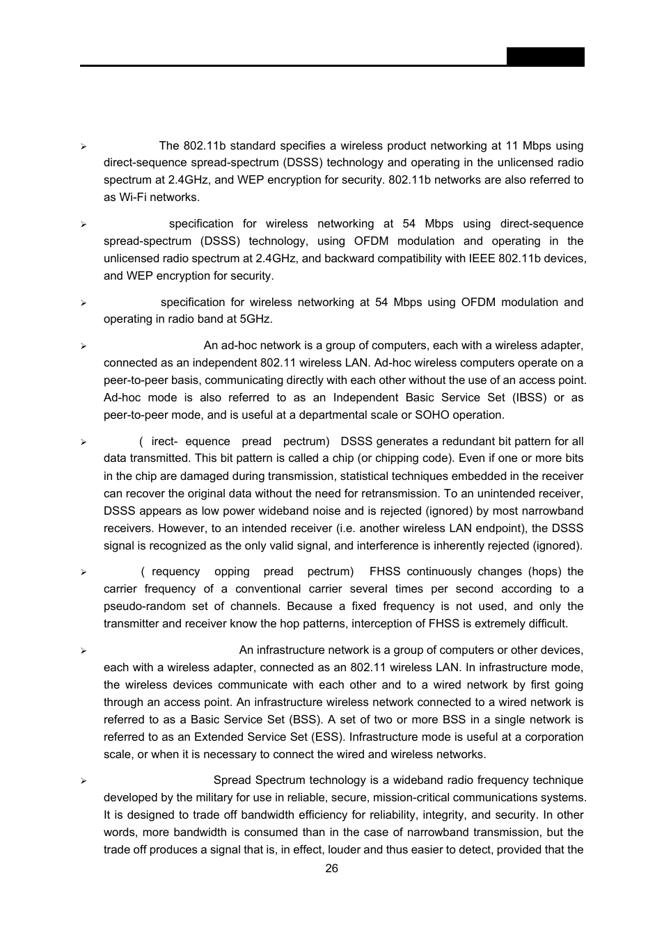 Appendix b: glossary | SMC Networks EliteConnect SMC2536W-AG2 User Manual | Page 40 / 42