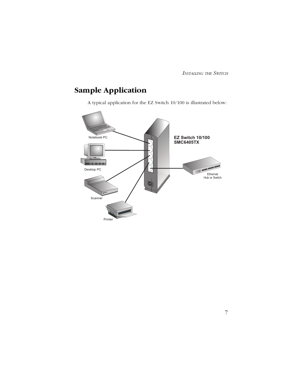 Sample application | SMC Networks SMC6405TX User Manual | Page 19 / 28