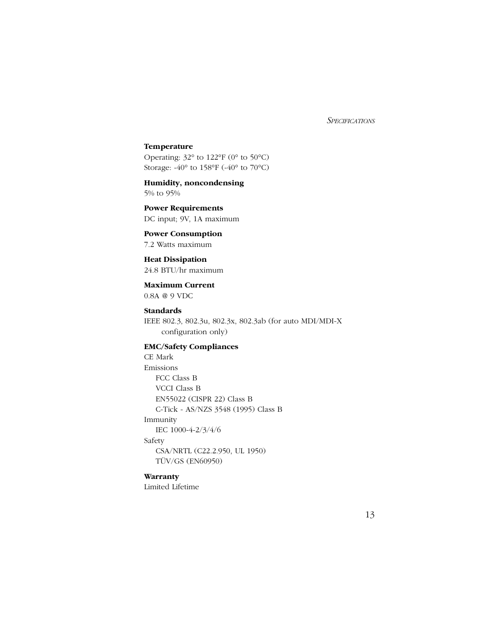 SMC Networks SMC6405TX User Manual | Page 25 / 28