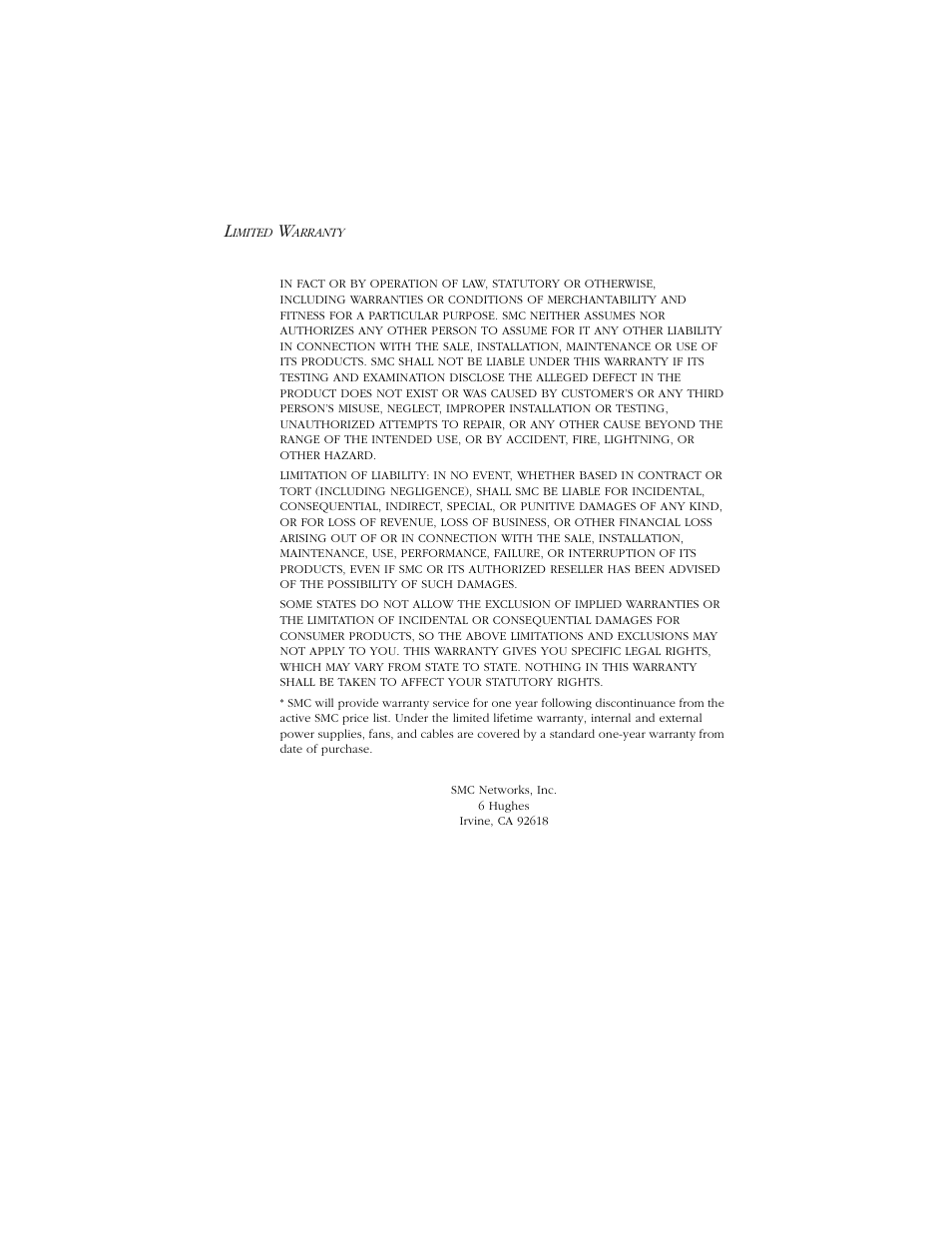 SMC Networks SMC6405TX User Manual | Page 6 / 28