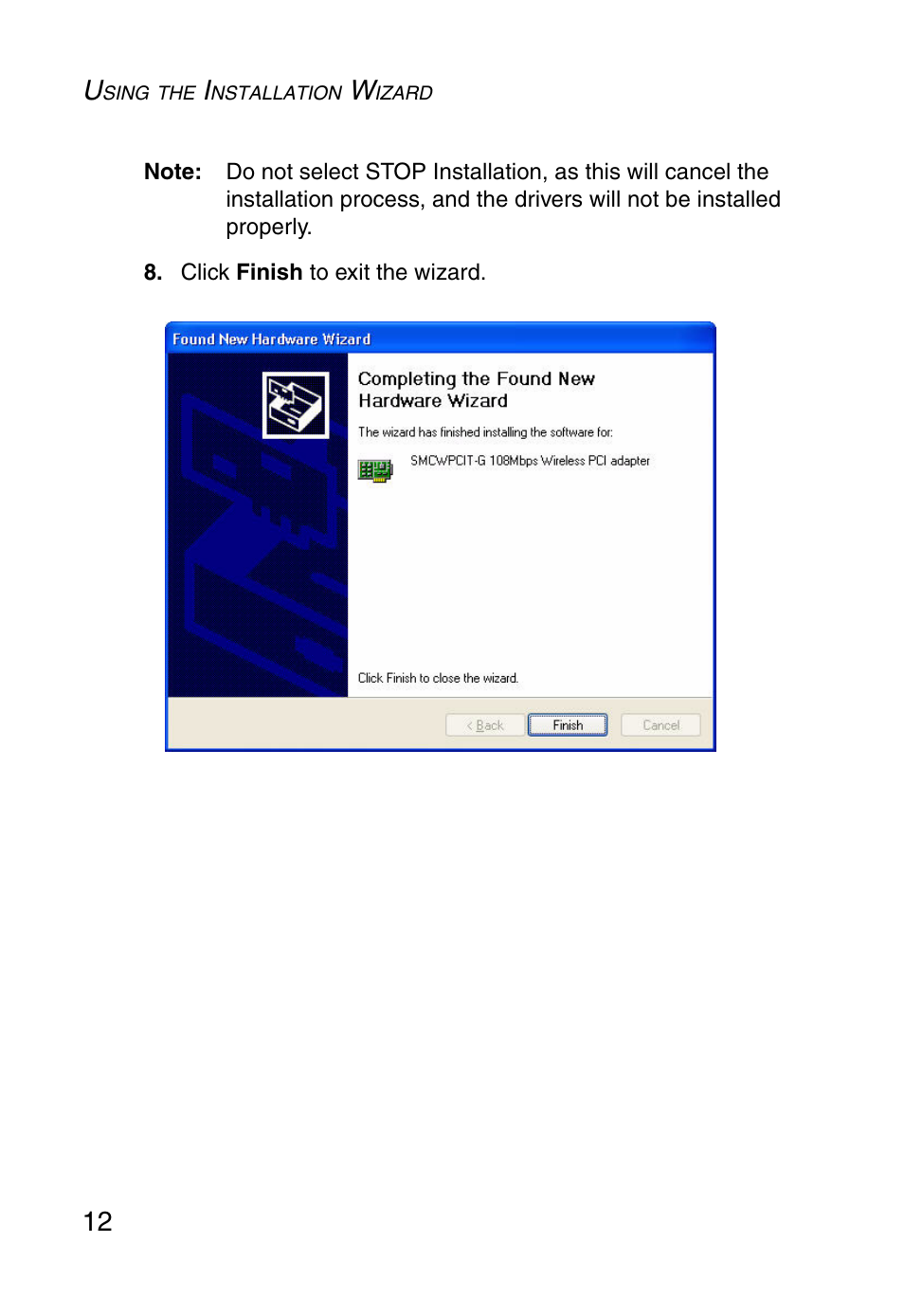 SMC Networks SMCWPCIT-G User Manual | Page 22 / 50
