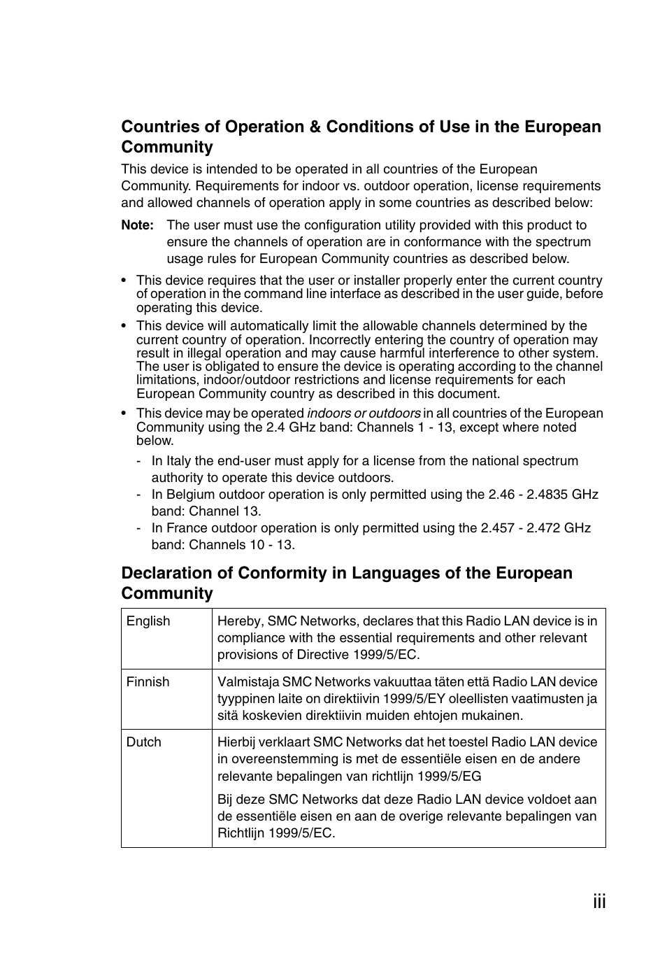 SMC Networks SMCWPCIT-G User Manual | Page 7 / 50