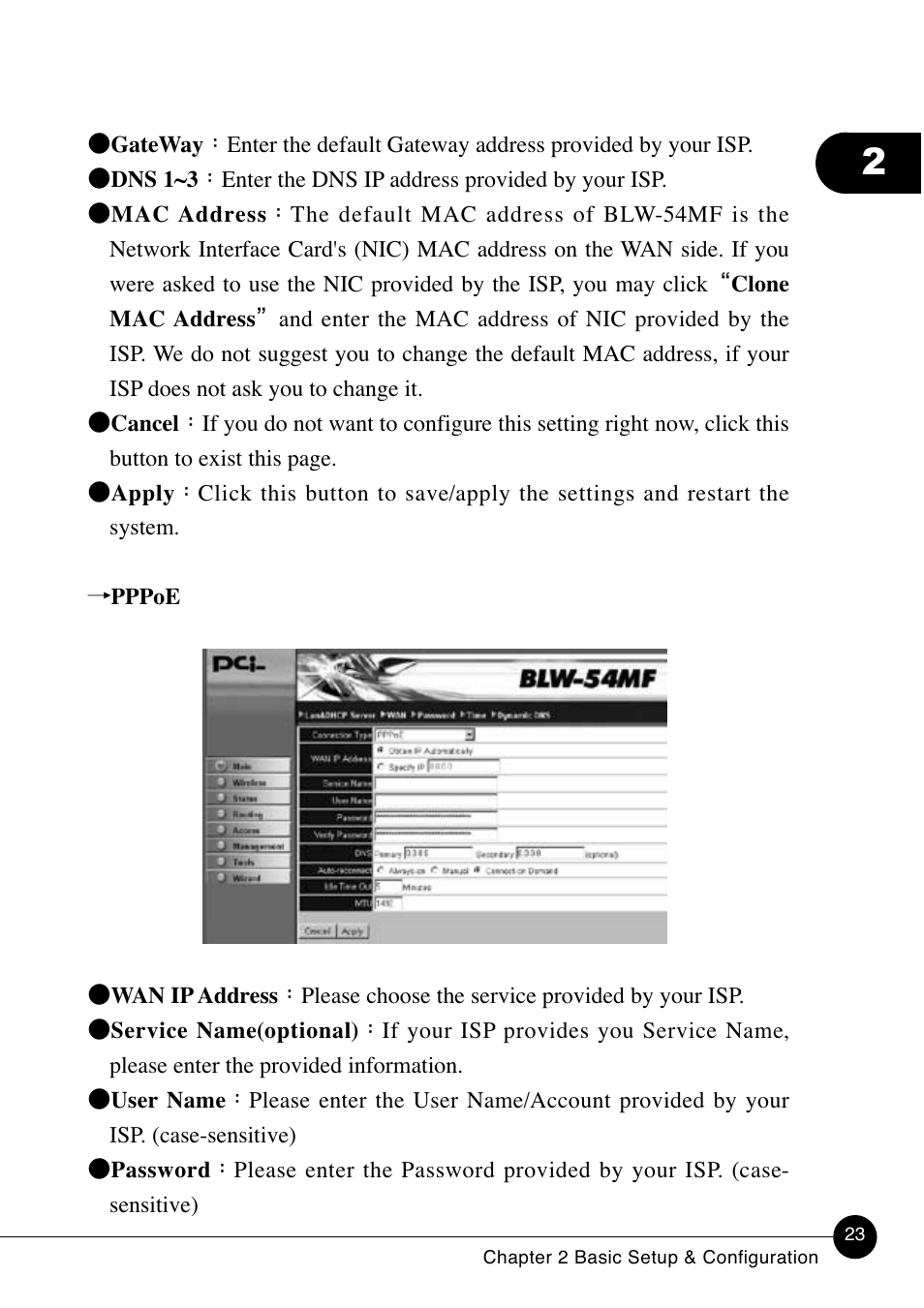 SMC Networks BLW-54MF User Manual | Page 28 / 78