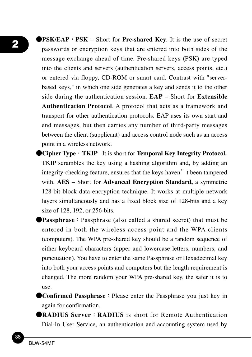 SMC Networks BLW-54MF User Manual | Page 43 / 78