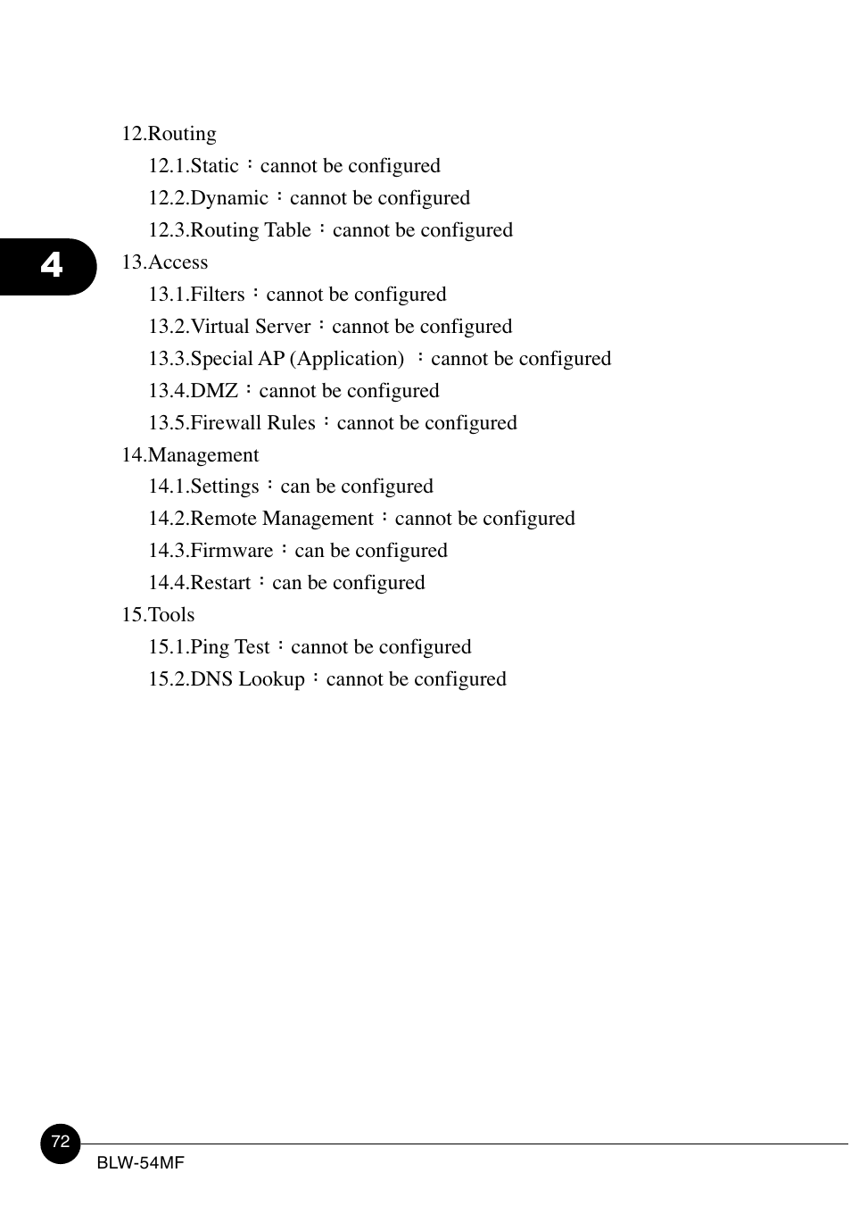 SMC Networks BLW-54MF User Manual | Page 77 / 78