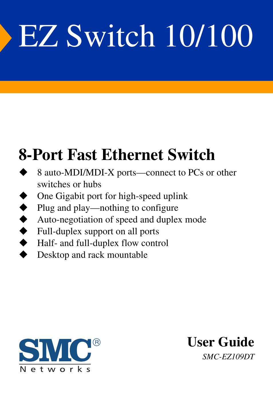 SMC Networks SMC-EZ109DT User Manual | 32 pages