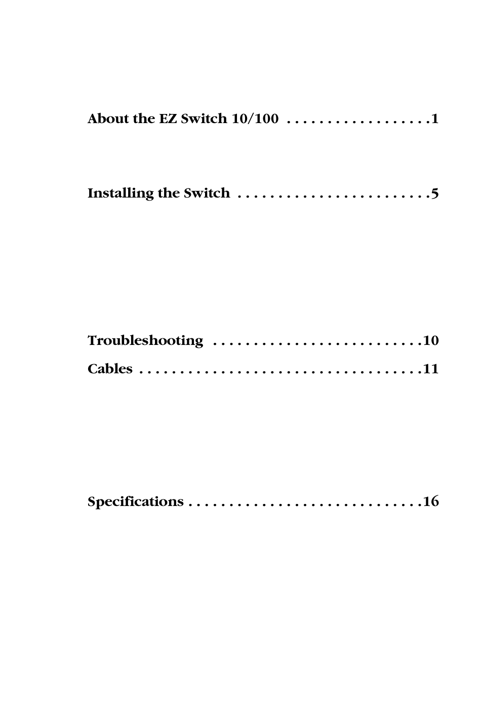 Able, Ontents | SMC Networks SMC-EZ109DT User Manual | Page 11 / 32