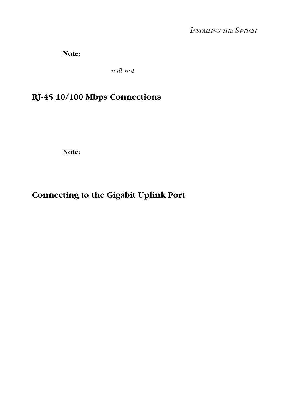 Rj-45 10/100 mbps connections, Connecting to the gigabit uplink port | SMC Networks SMC-EZ109DT User Manual | Page 19 / 32